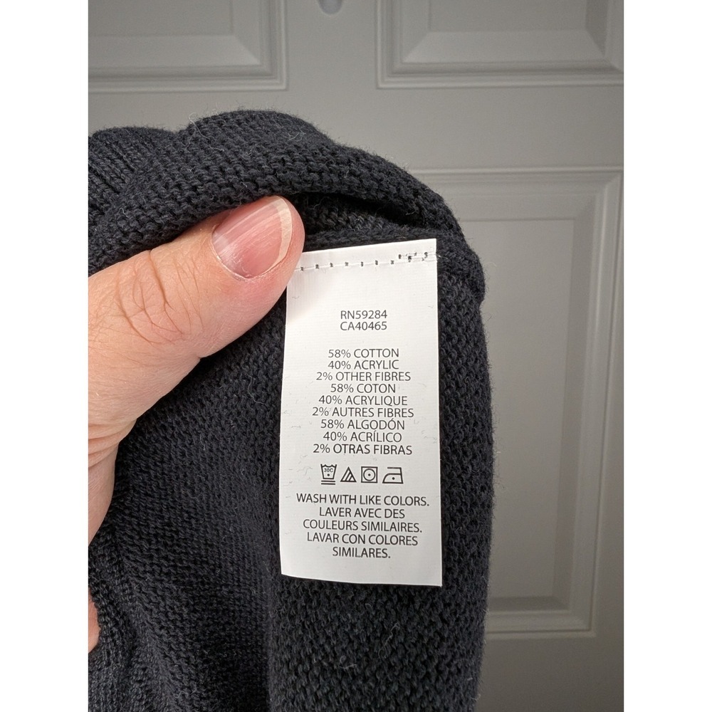 The Children's Place Girls Snowflake Fairisle Sweater Dress Black Size M 7/8 NEW - Picture 7 of 7